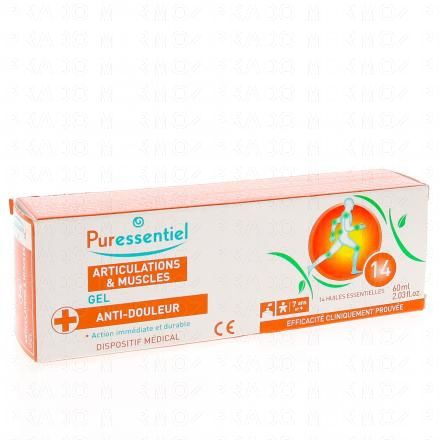 PURESSENTIEL Gel articulations aux 14 huiles essentielles tube 60ml