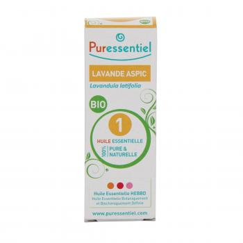 PURESSENTIEL Huile essentielle bio lavande aspic flacon 10ml