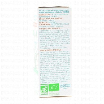 Huile essentielle de Lemongrass flacon 10 ml 3