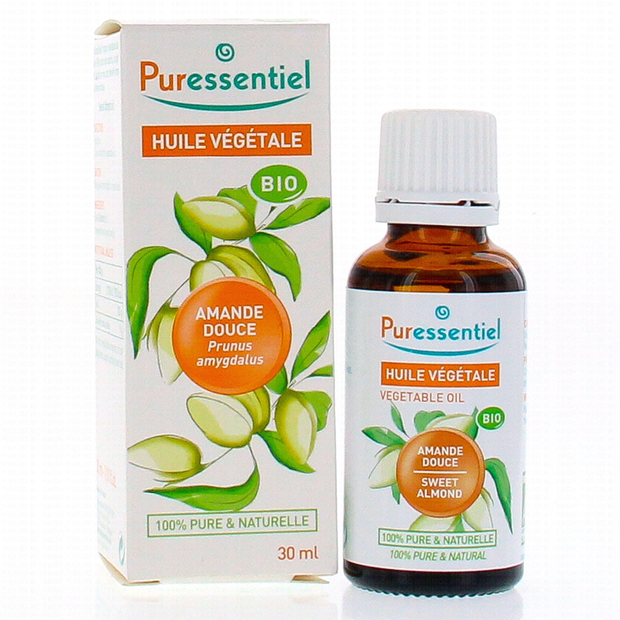 PURESSENTIEL Huile végétale Amande douce flacon 30 ml Parapharmacie en ligne Prado Mermoz