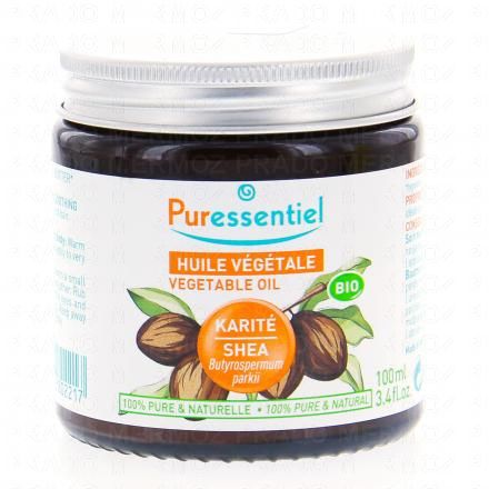 PURESSENTIEL Huile végétale karité bio pot 100ml