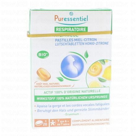 Pastilles Respiratoire Gorge Miel-Citron bio x20 4