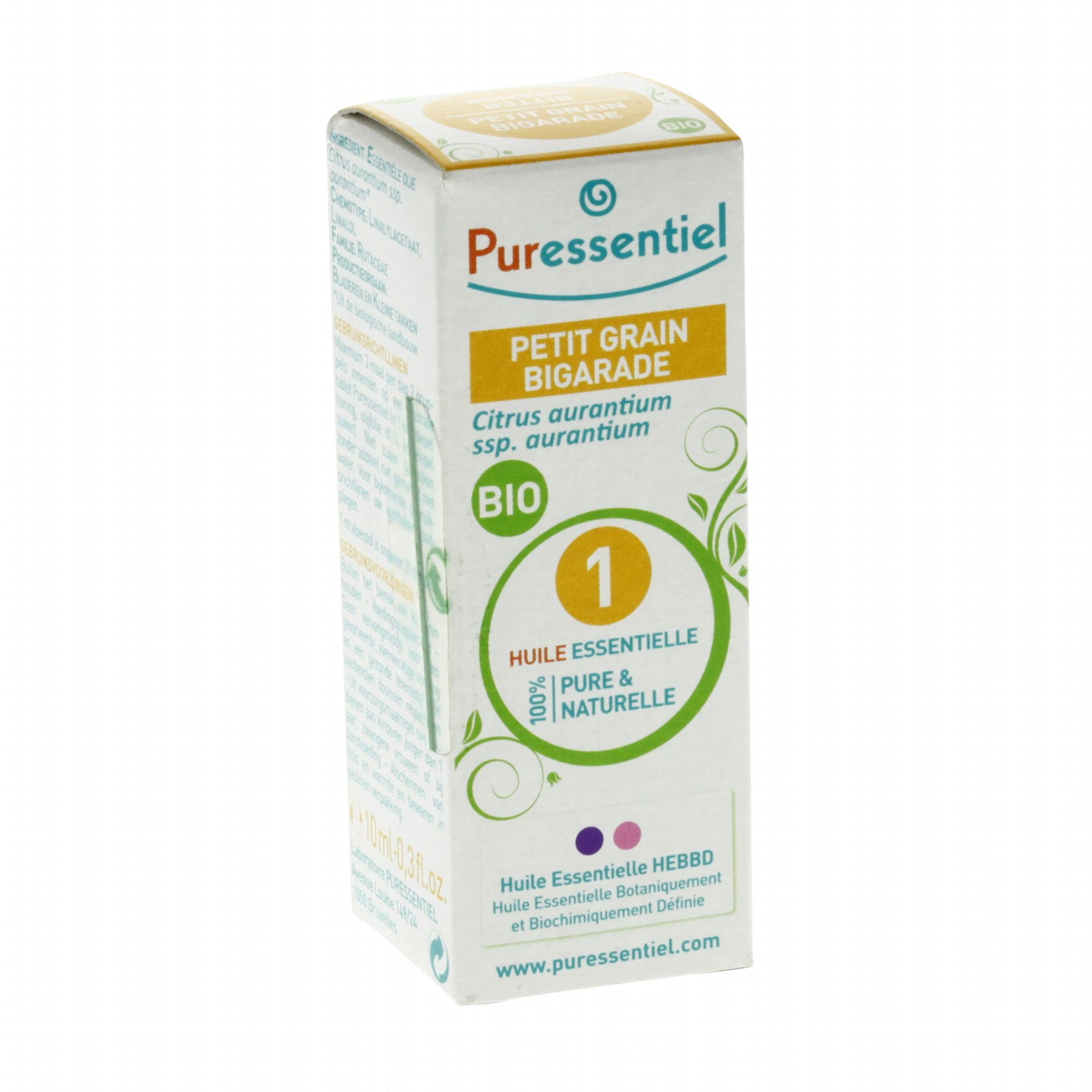 PURESSENTIEL Petit grain bigarade bio flacon 10ml - Parapharmacie