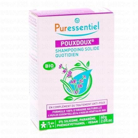 PURESSENTIEL Pouxdoux Shampooing solide quotidien 60g