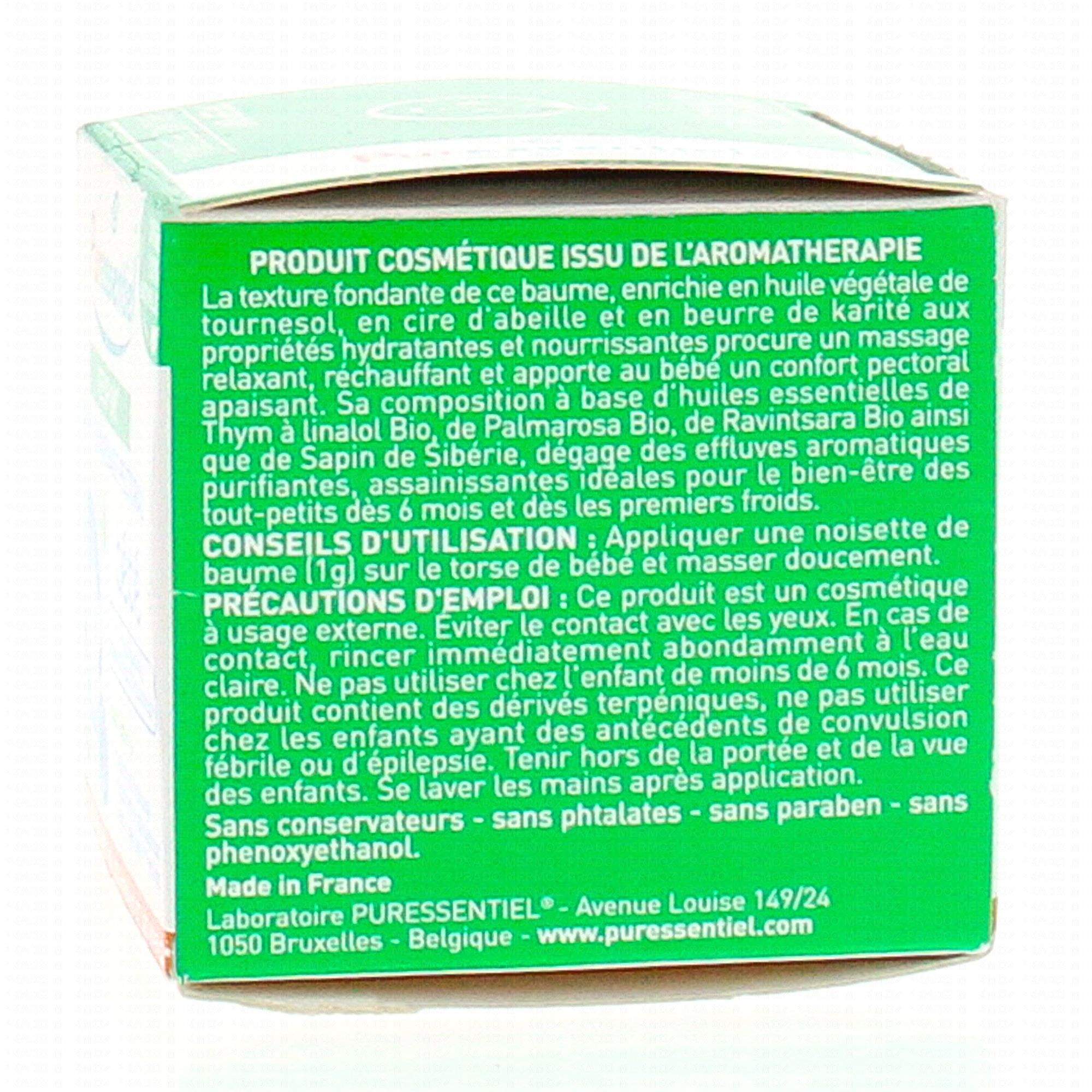 Puressentiel baume de massage pectoral bébé resp'Ok