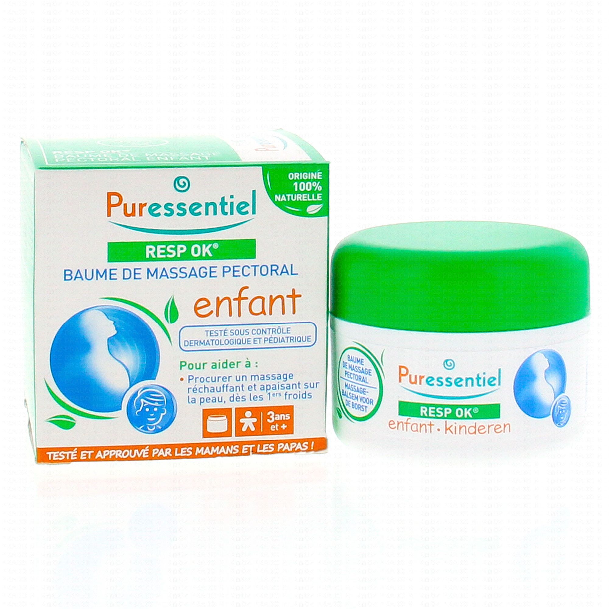 Puressentiel Resp OK baume de massage pectoral enfant - Pot de 60 m