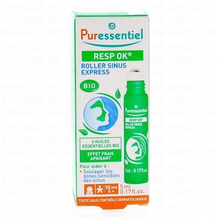 PURESSENTIEL Respiratoire - Roller sinus express bio 5ml