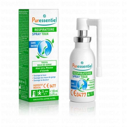 PURESSENTIEL Respiratoire - Spray Toux Sans Sucres 20ml