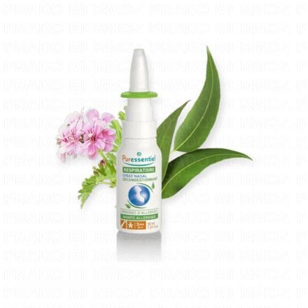 PURESSENTIEL Respiratoire Spray nasal d&eacute;congestionnant 30ml