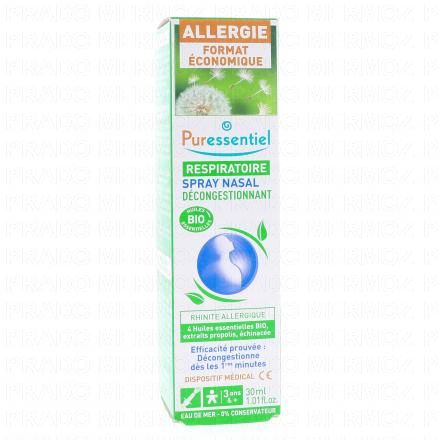 PURESSENTIEL Respiratoire Spray nasal décongestionnant 30ml