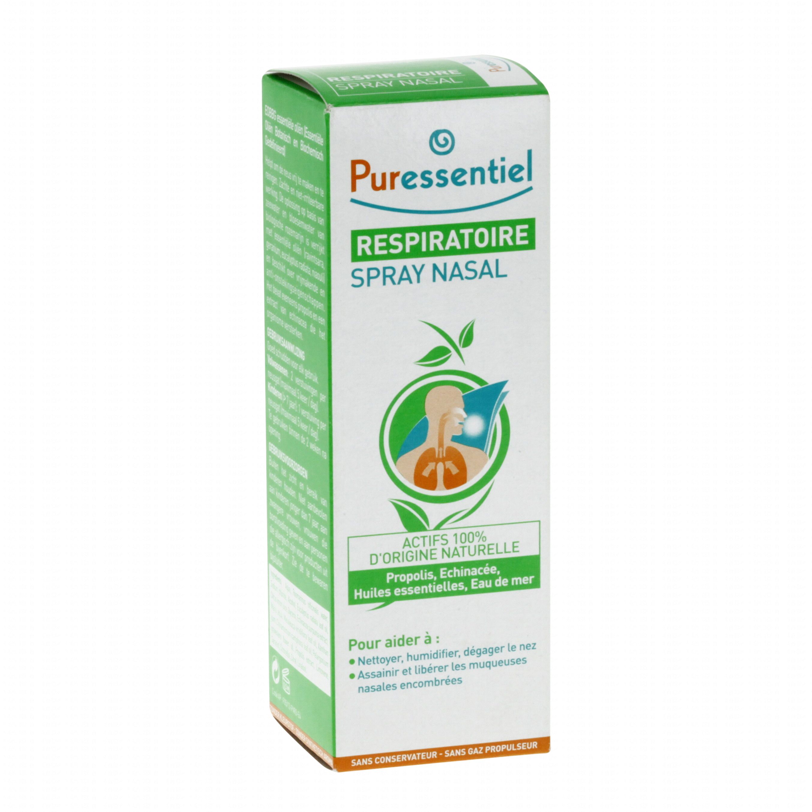 PURESSENTIEL Spray respiratoire nasal décongestionnant vapo 15ml -  Parapharmacie Prado Mermoz