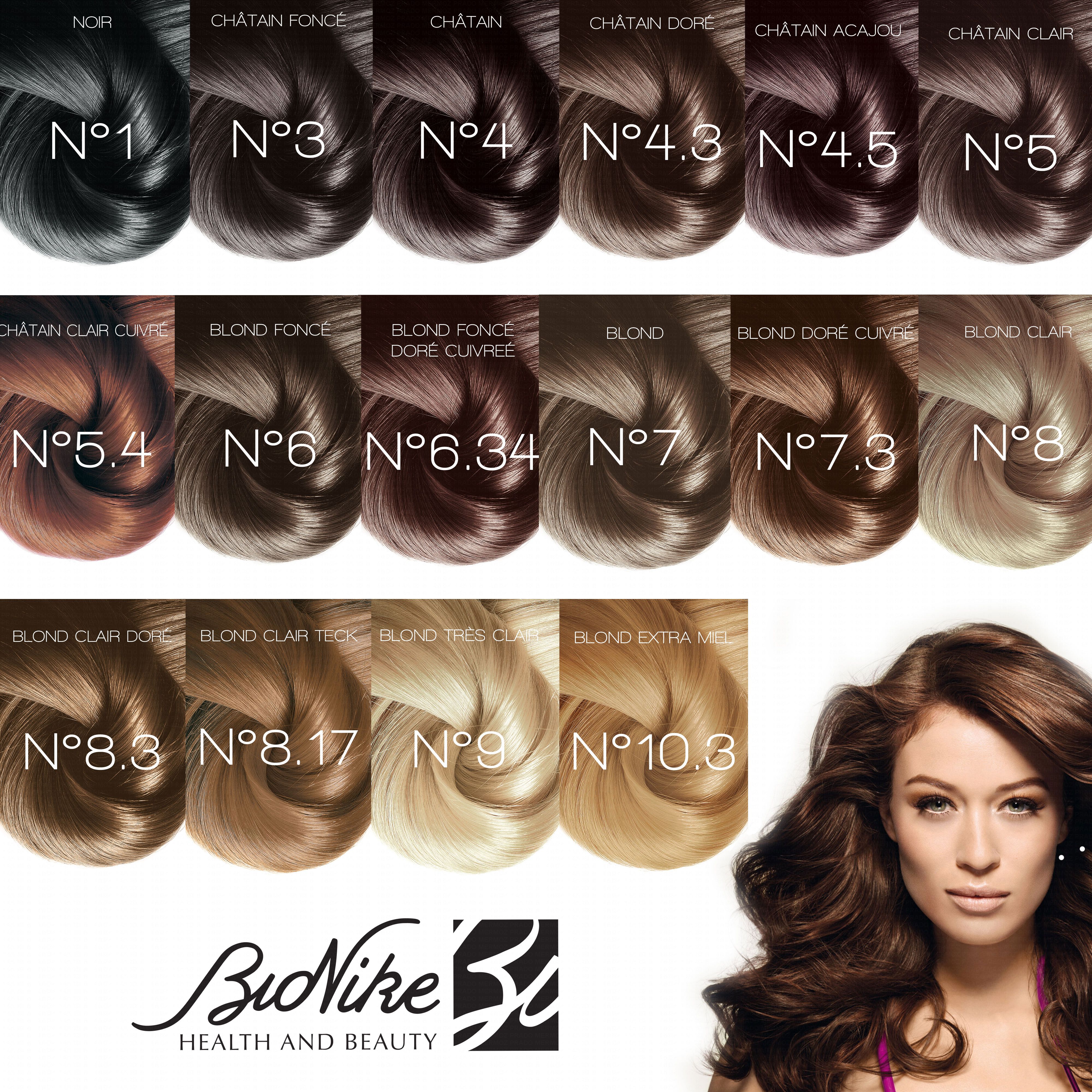 BIONIKE Shine On 7 Blond 1 tube coloration 50ml + 1 flacon révélateur 75ml + 1 sachet masque