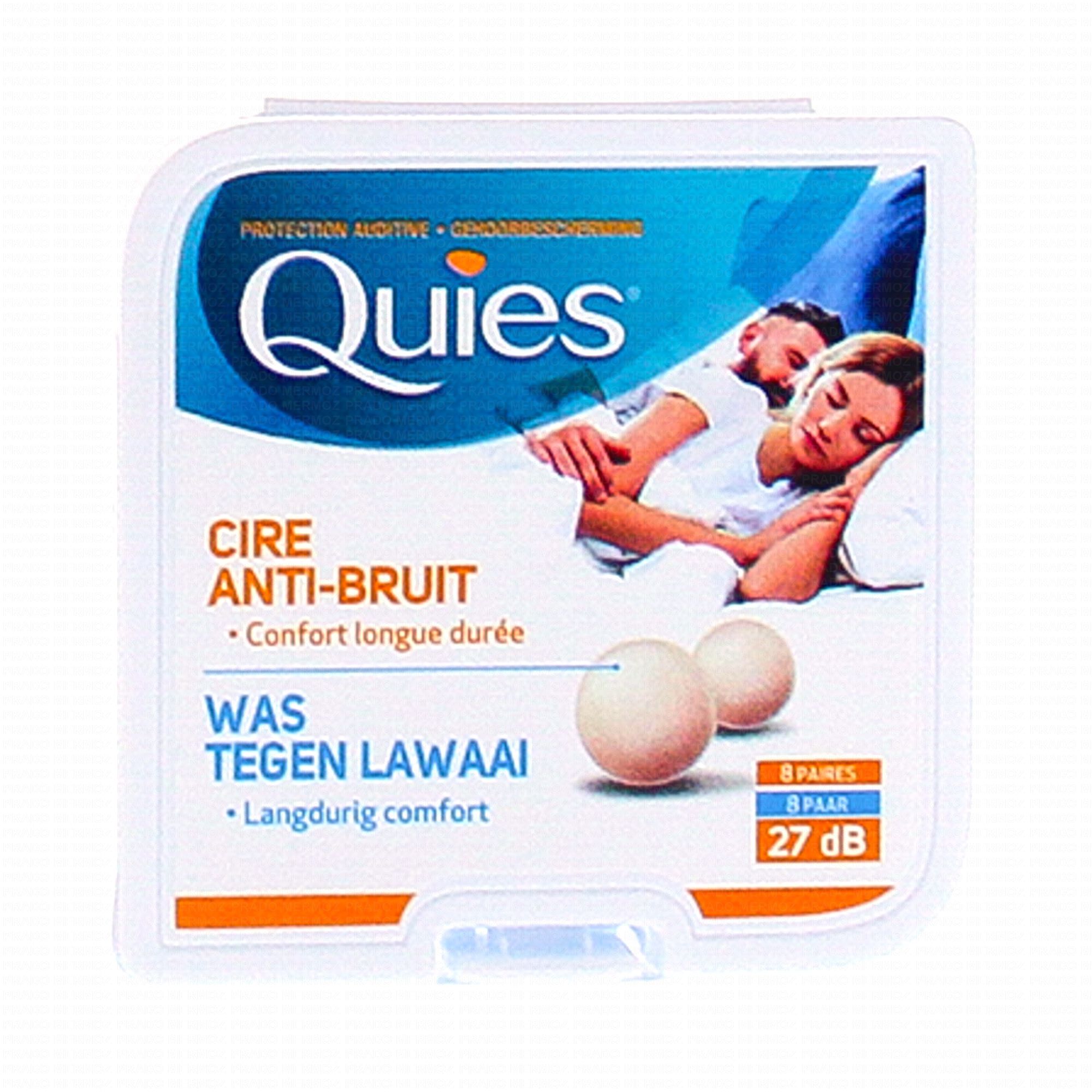 Quies Protection Auditive Boules Cire Naturelle 12 Paires