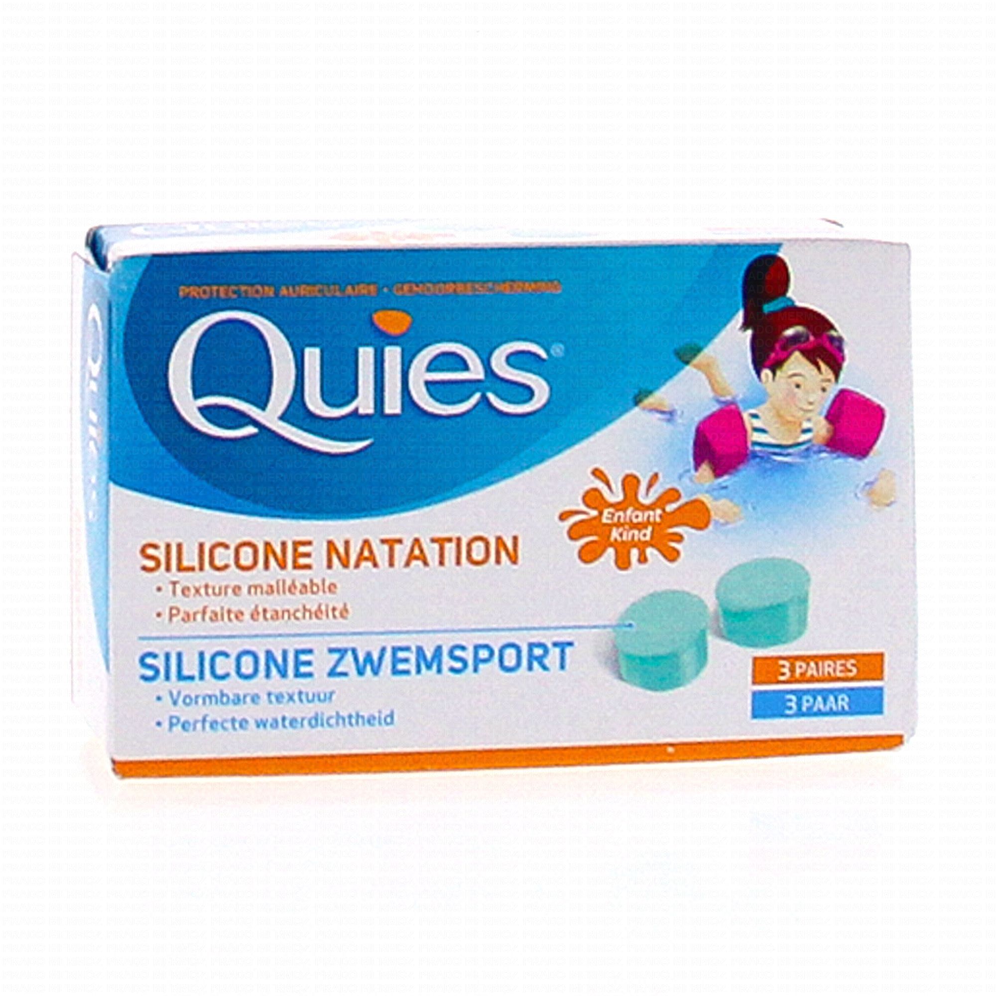 6 paires Bouchons d'oreilles en silicone pour natation -Bouchons d'oreilles  pour dormir -Réduction du bruit, protection auditive, étanche : :  Hygiène et Santé