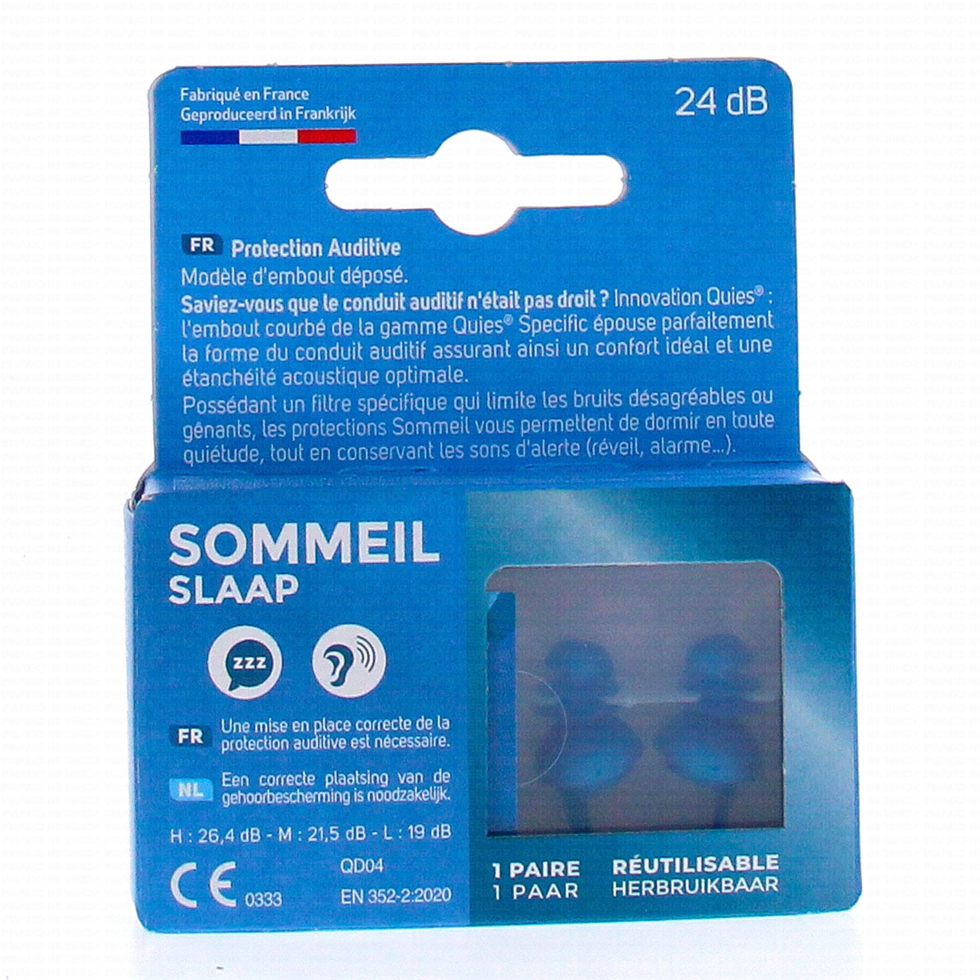 Quies sommeil bouchons d'oreille pour dormir