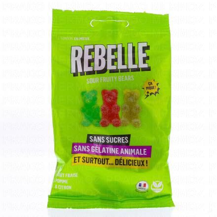 REBELLE Sour Fruity Bears Acidul&eacute; 50g