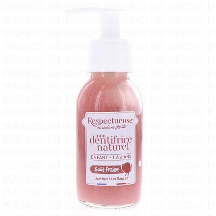RESPECTEUSE Mon dentifrice naturel enfant fraise 80ml