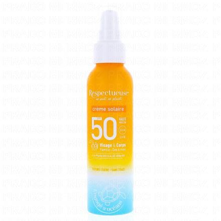 RESPECTUEUSE Crème Solaire SPF50 100ml