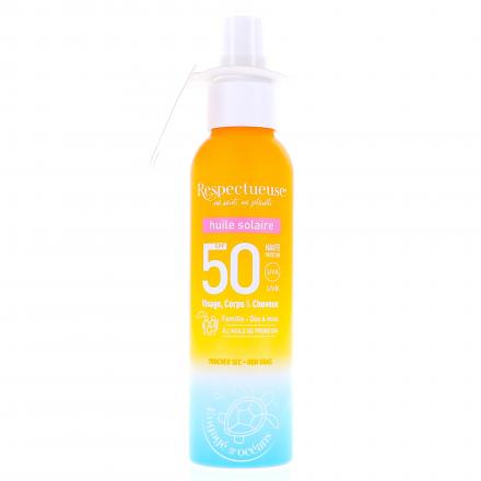 RESPECTUEUSE Huile Solaire SPF50 100ml