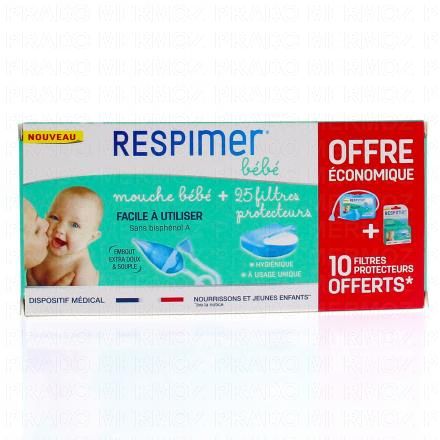 RESPIMER Mouche bébé + filtres protecteurs (25 filtres protecteurs)