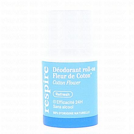 RESPIRE Déodorant Roll on Fleur coton (15ml)