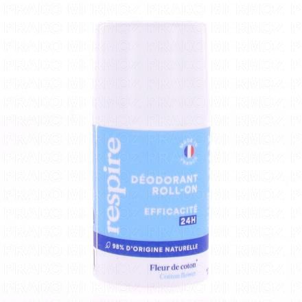 RESPIRE Déodorant Roll on Fleur coton (50ml)