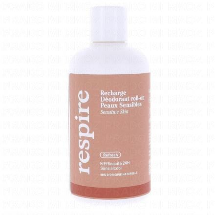 RESPIRE Déodorant Roll-on Peaux Sensibles (eco recharge 150ml)