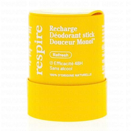 RESPIRE D&eacute;odorant Stick Douceur Mono&iuml; (recharge 50g)