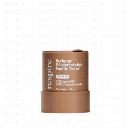 RESPIRE Déodorant stick Vanille Tonka 50g (recharge)