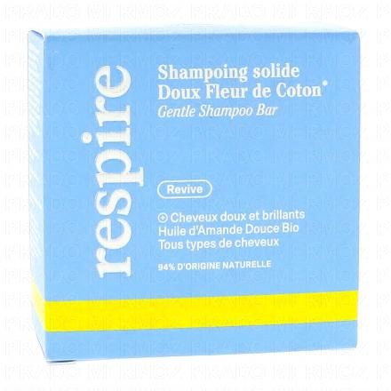 RESPIRE Shampooing solide doux Fleur de coton 75g