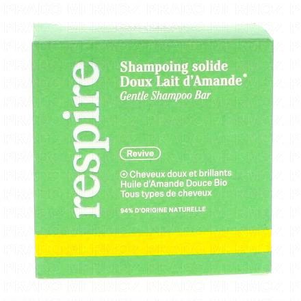 RESPIRE Shampooing solide doux lait d'amandes 75g
