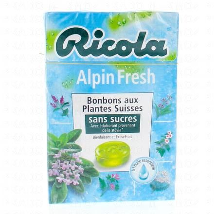 RICOLA Bonbons aux plantes suisses go&ucirc;t Alpin Fresh 50g