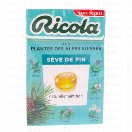 RICOLA Bonbon s&egrave;ve de pin boite de 50g