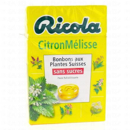 RICOLA Bonbons aux plantes suisses go&ucirc;t citron m&eacute;lisse 50g