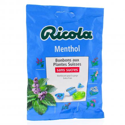 RICOLA Bonbons aux plantes suisses go&ucirc;t menthol (70g)