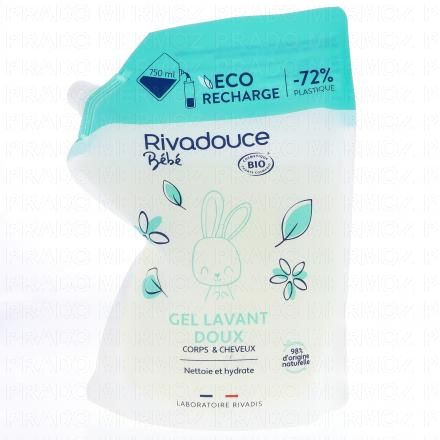RIVADOUCE Gel lavant bébé bio (recharge 750ml)