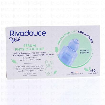 RIVADOUCE Sérum physologique embout rond 30x5ml