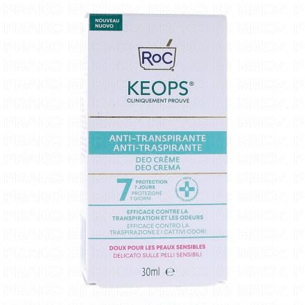 Keops - Déodorant Crème Anti-Transpirante 30ml