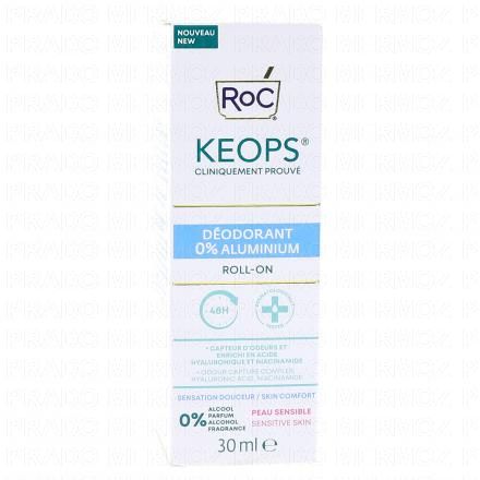 ROC Keops - Déodorant Roll On 0% Aluminium 48h (30ml)