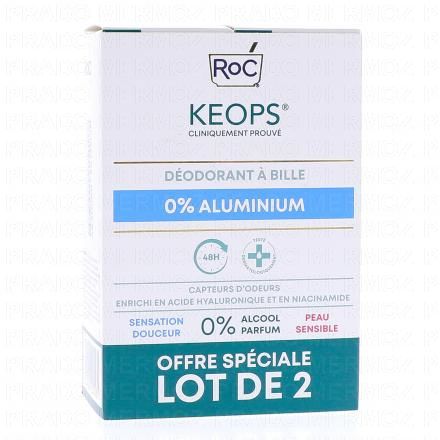Keops - Déodorant Roll On 0% Aluminium 48h 2x30ml
