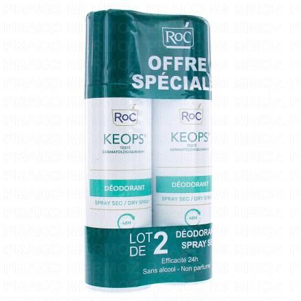ROC Keops Déodorant spray sec (2*150 ml)