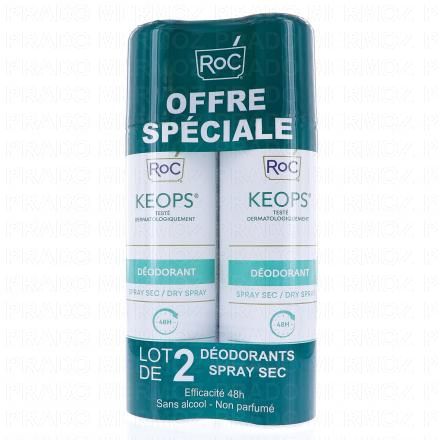 ROC Keops Déodorant spray sec (lot 2 x 150 ml)