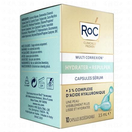 ROC Multo correxion hydrater et repulper - Capsules sérum (10 capsules)