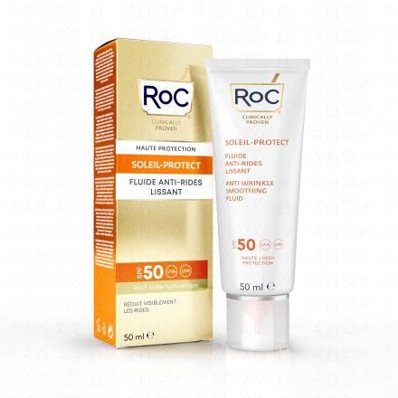 ROC Soleil Protect - Fuide anti-rides lissant SPF50+ tube 50ml