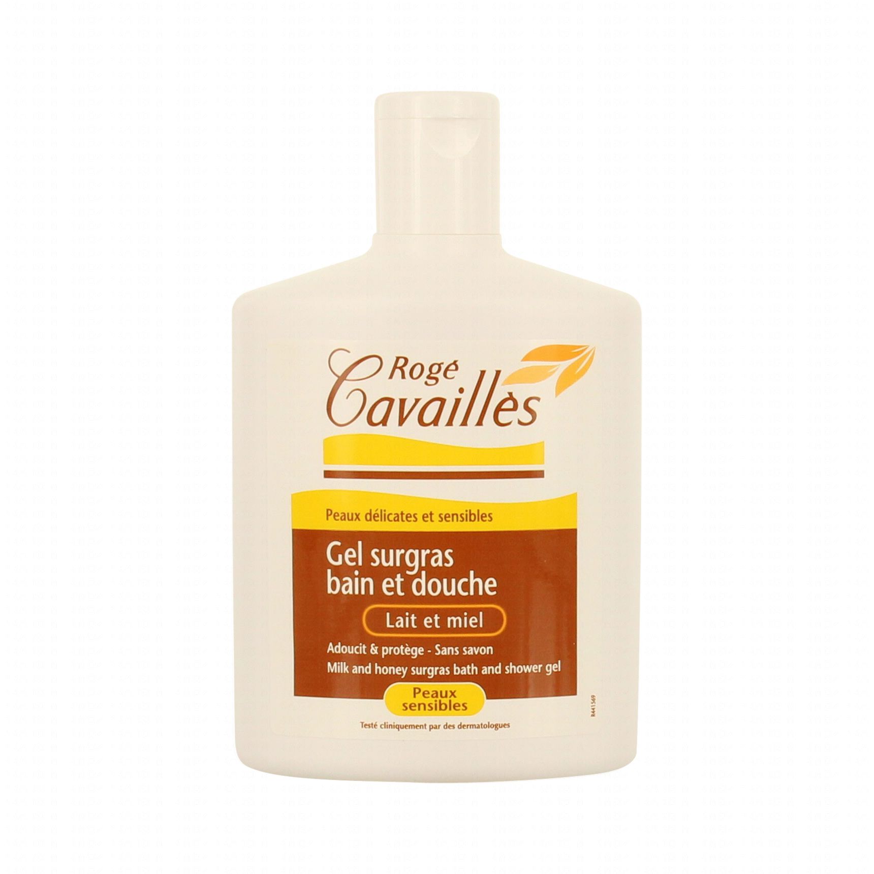 ROGÉ CAVAILLÈS Gel surgras bain et douche lait et miel flacon de 300 ml