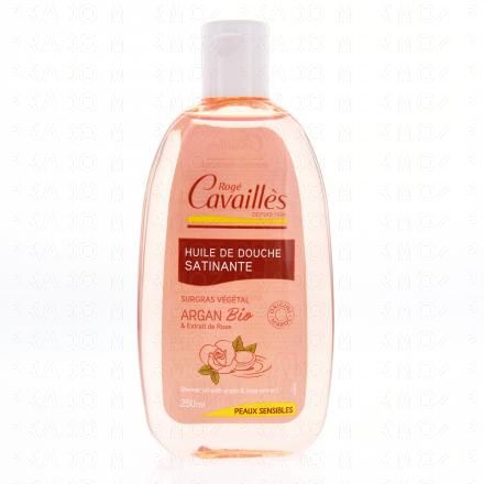 CAVAILLÈS Huile bain et douche Satinante huiles d'argan & rose (250ml)