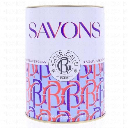 ROGER & GALLET Boîte 3 savons parfumés Flower Power