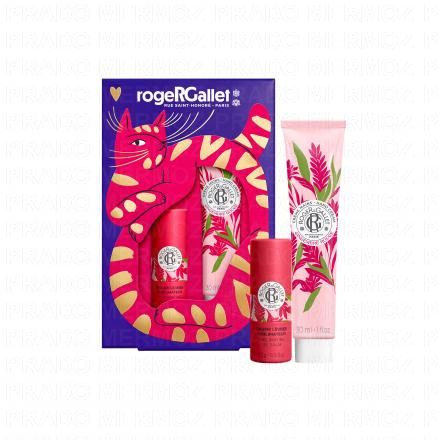 ROGER & GALLET Coffret Duo Gingembre Rouge, Baume Lèvres et Crème Mains
