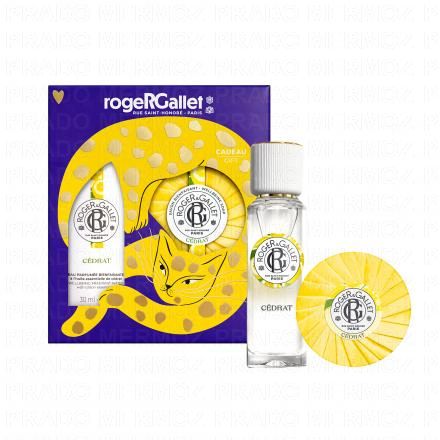 ROGER & GALLET Coffret Eau Parfumée Bienfaisante Cédrat 30ml et Savon 100g