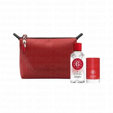 ROGER & GALLET Coffret Trousse Jean Marie Farina Eau de Cologne 100ml et son Déodorant